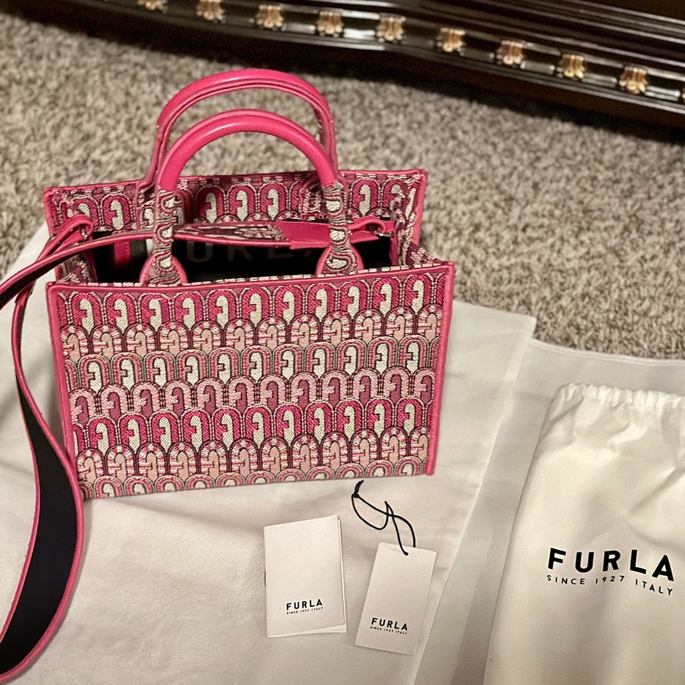 FURLA Opotunity Small Tote Bag Pink/Fuchsia